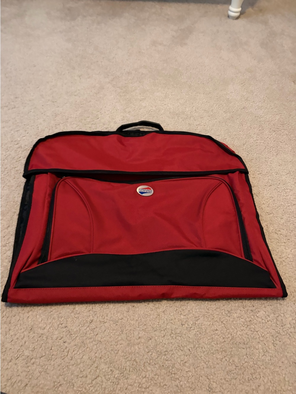 American Tourister Red and Black Garment Bag